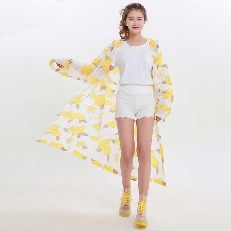 NEW!! Jas Hujan ASLI EVA RAINCOAT HOME TRAVEL FASHION YELLOW LEMON STYLE MJ 862 Best Quality EVA