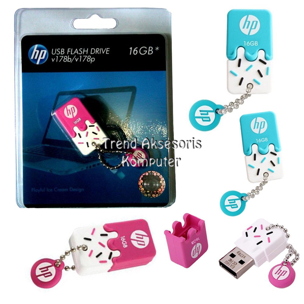 Trend-HP V178 Flash Disk Rubber Ice Cream 16GB / 32GB