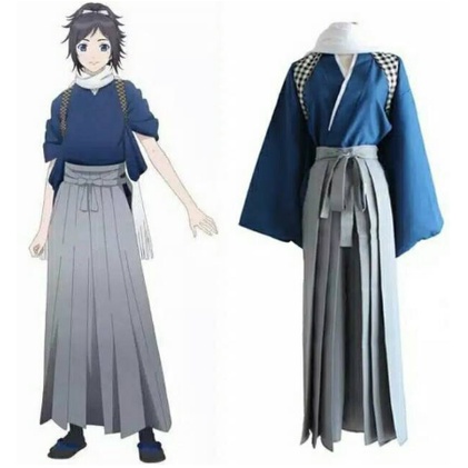 COSTUME YUKATA KIMONO HAKAMA BAJU TRADISIONAL JEPANG TOUKEN RANBU YAMATONOKAMI YASUSADA YUKATA JEPANG