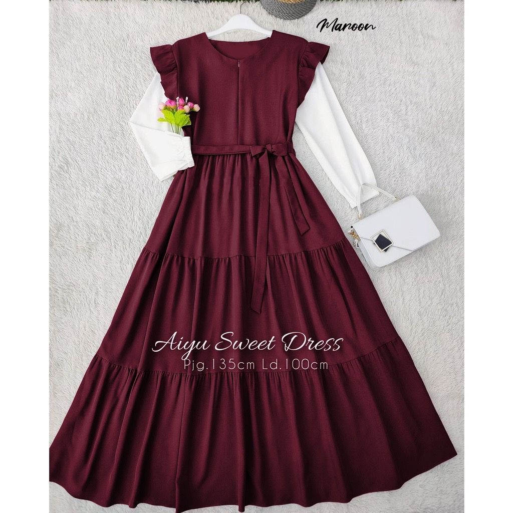 Aiyu Sweet Dress/Pakaian Wanita/Dress/Korea Style