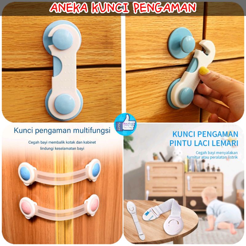 Kunci Pengamanan Laci Pengunci Kulkas Safety Lock