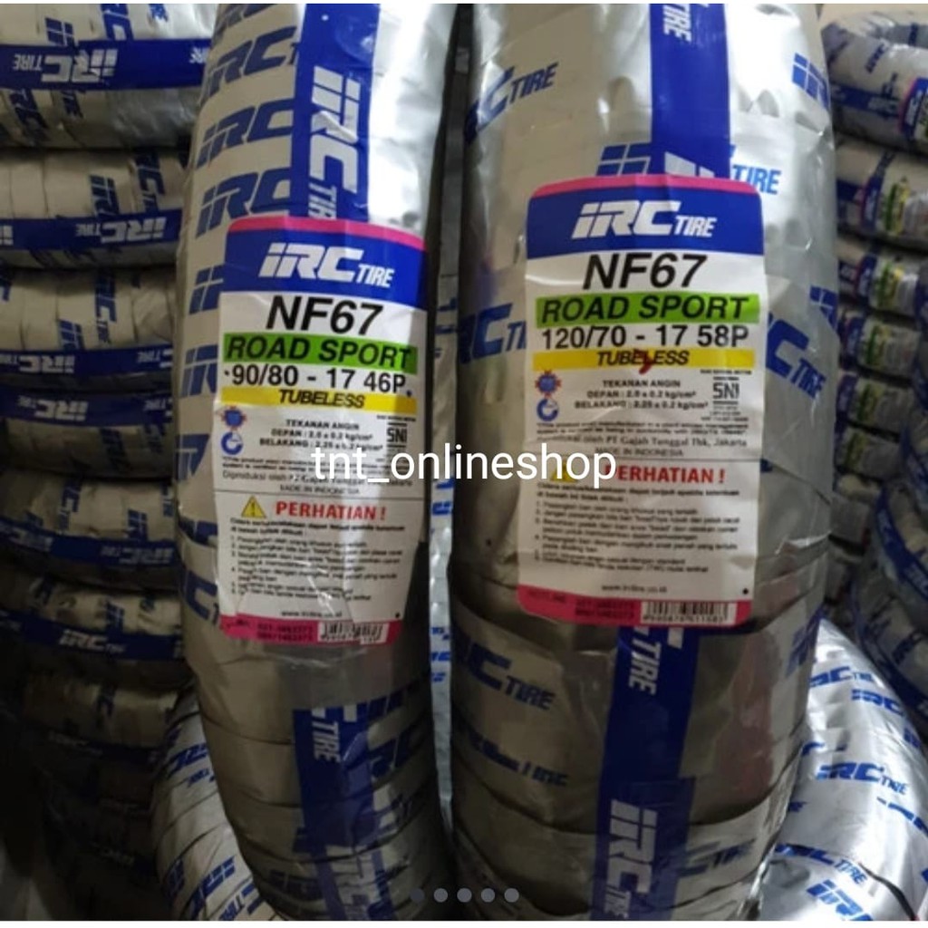 Neo BAN LUAR VIXION NEW90/80 120/70-17 IRC TUBLESS