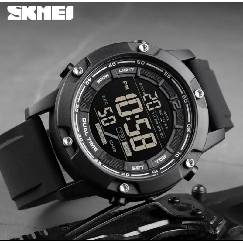 JAM TANGAN SKMEI 1762 ORIGINAL RUBBER HALUS JAM TANGAN DIGITAL LED SPORTY KASUAL OUTDOOR