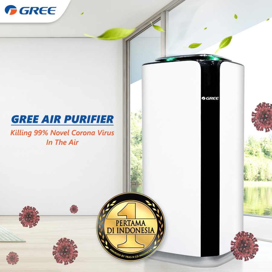 Gree AirPurifier GCC400DENA Dapat Membunuh virus Garansi Resmi -White