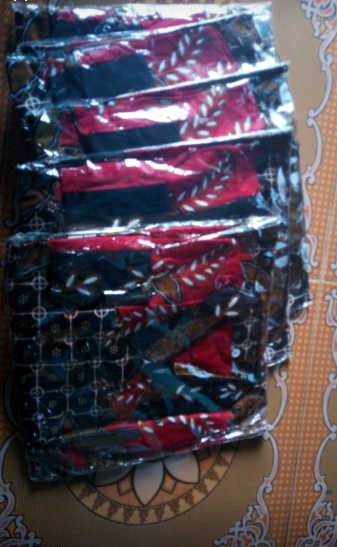 Kemeja Batik Pria Lengan Panjang Murah Seragam M L Xl Xxl