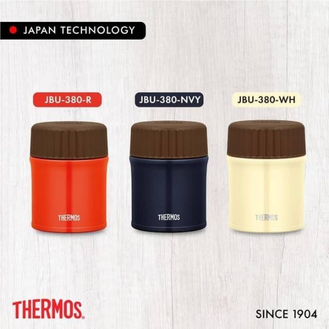 Thermos Food Jar 380ml Navy - tempat makan thermos JBU-380