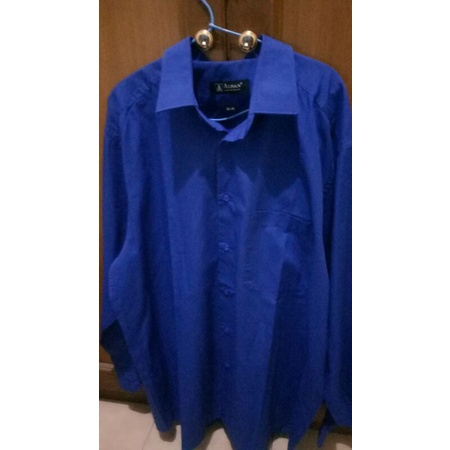 Kemeja biru Alisan Jumbo