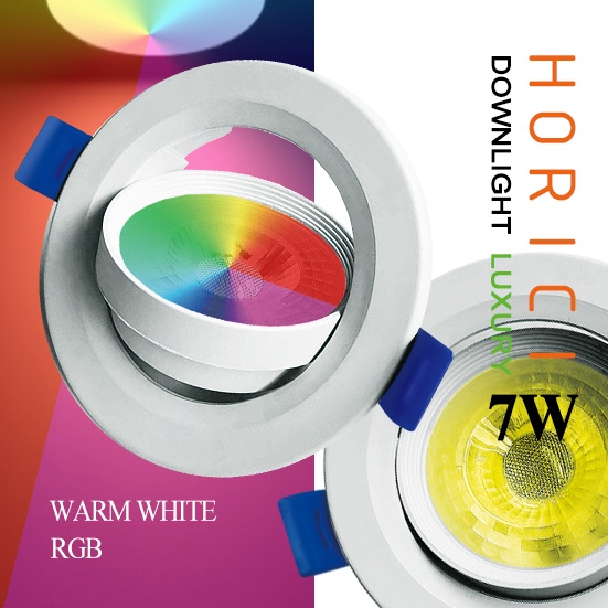 MEREK HORICI ASLI DOWNLIGHT/ CEILING 7W LAMPU CEILING , LAMPU CEILING RGB DAN WW, RGB WARNA WARNI