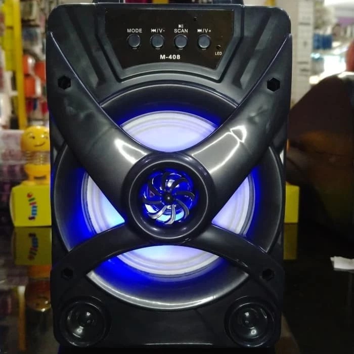 Speaker Portable Bluetooth FM Radio SD Card Aux Salon Extra Bass M-408