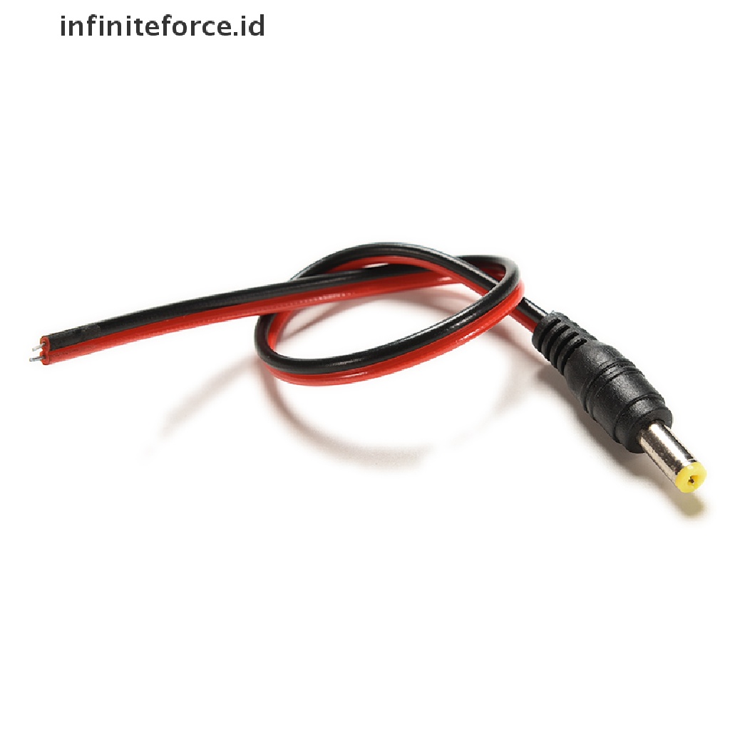 (Infiniteforce.Id) 10pcs / Lot Kabel Power Dc 12v Male 5.5x2.1mm Untuk Cctv