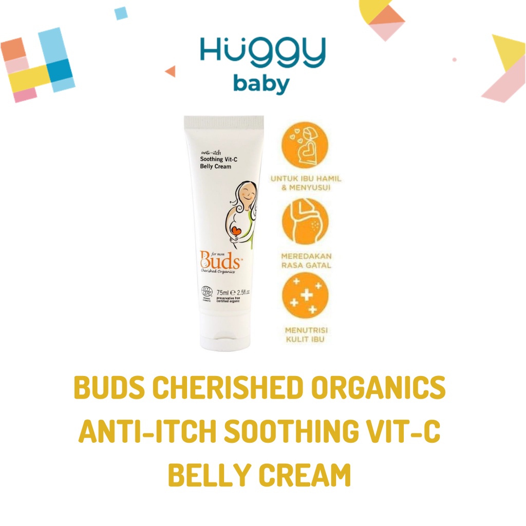 Buds Cherished Organics Anti-Itch Soothing Vit-C Belly Cream Perut Ibu