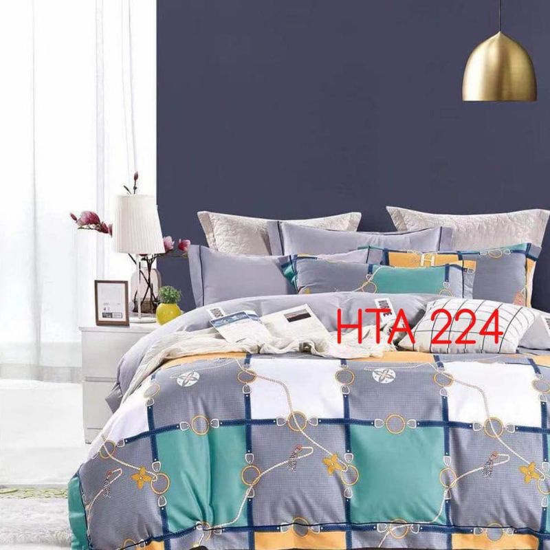 Seprei katun Jepang motif abstrak