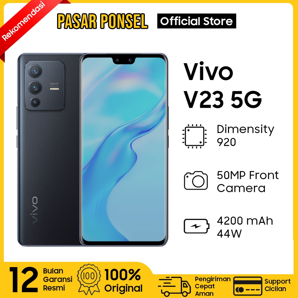VIVO V23 5G 8/128GB GARANSI RESMI TERMURAH