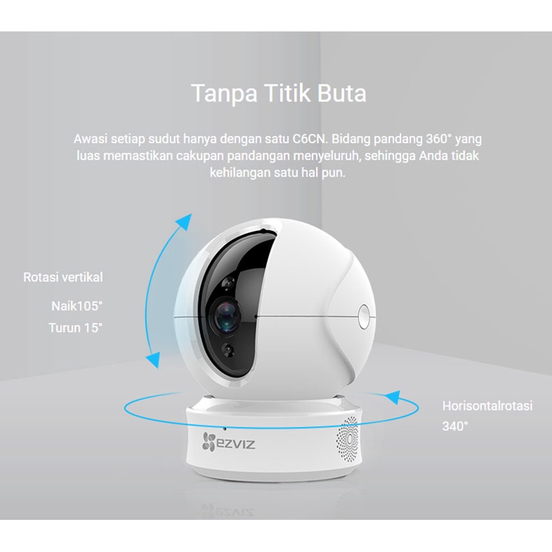 EZVIZ C6CN 720P CCTV SMART IP CAMERA WIFI / C6C(N) GARANSI RESMI 1 TAHUN