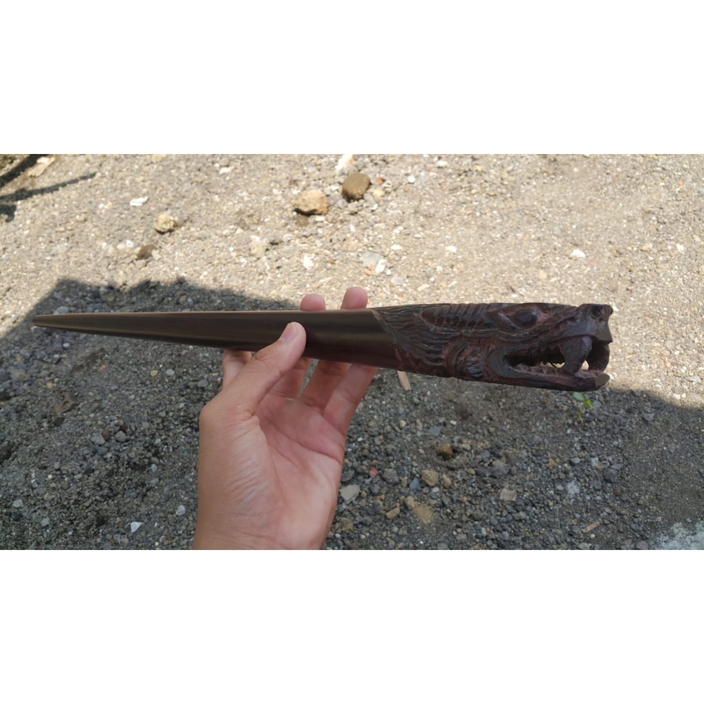 tongkat komando ukir / tongkat komando / Komando Ukir Naga Setigi Jaka Tingkir - Grade A