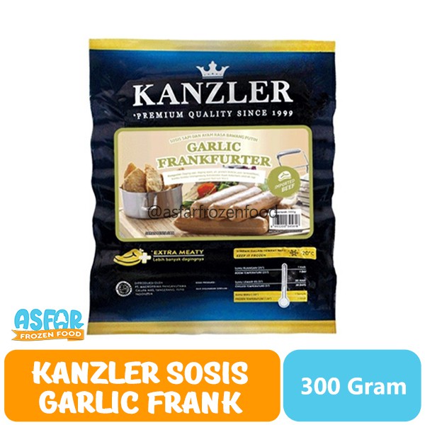 

Kanzler Sosis Garlic Frank 300gr