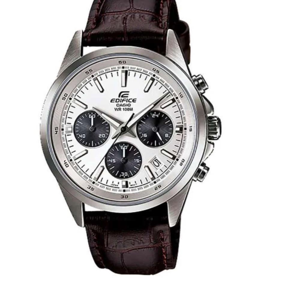 BSH.49898 • FREE BOXJAM TANGAN PRIA CASIO EDIFICE EFR527 ELEGAN TALI KULIT JAM TANGAN PRIA FASHION A