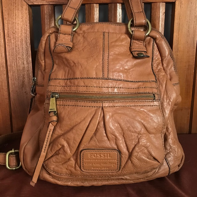 Tas punggung ransel backpack fossil vintage jadul preloved second bekas