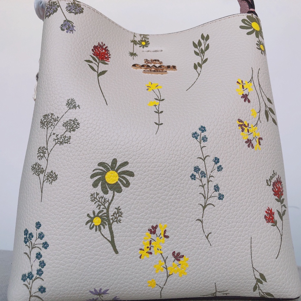 TAS WANITA WOMEN CH SMALL TOWN BUCKET BAG WITH SPACED WILD FLOWER PRINT 3598