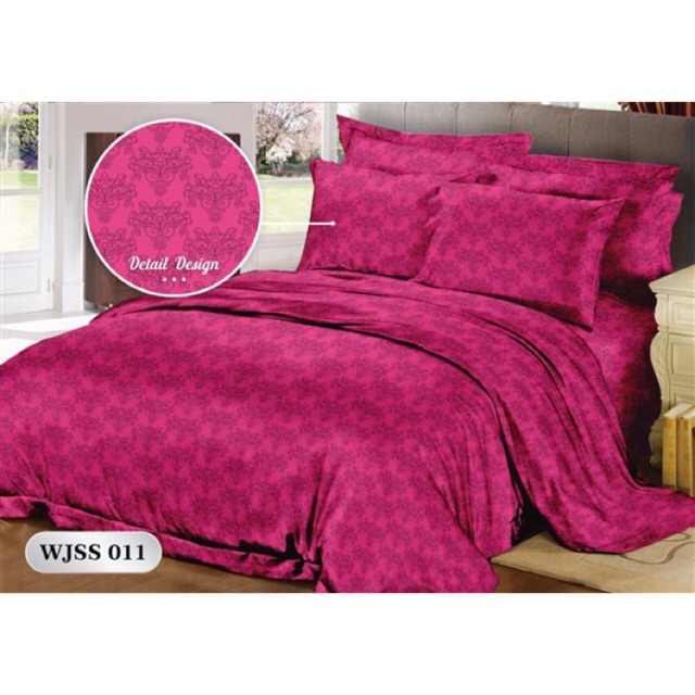 Bed cover set Sprei embos katun jepang premium