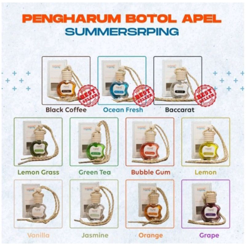 Sale Pengharum parfum gantung apel summerspring pewangi mobil toilet ruangan lemari