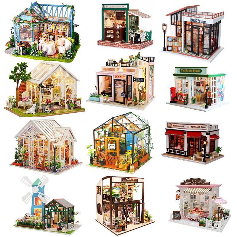 Cutebee Diy Dollhouse Miniatur Rumah Rumahan Furnitur Cutebee Diy Dollhouse Miniatur Rumah Rumahan Furnitur