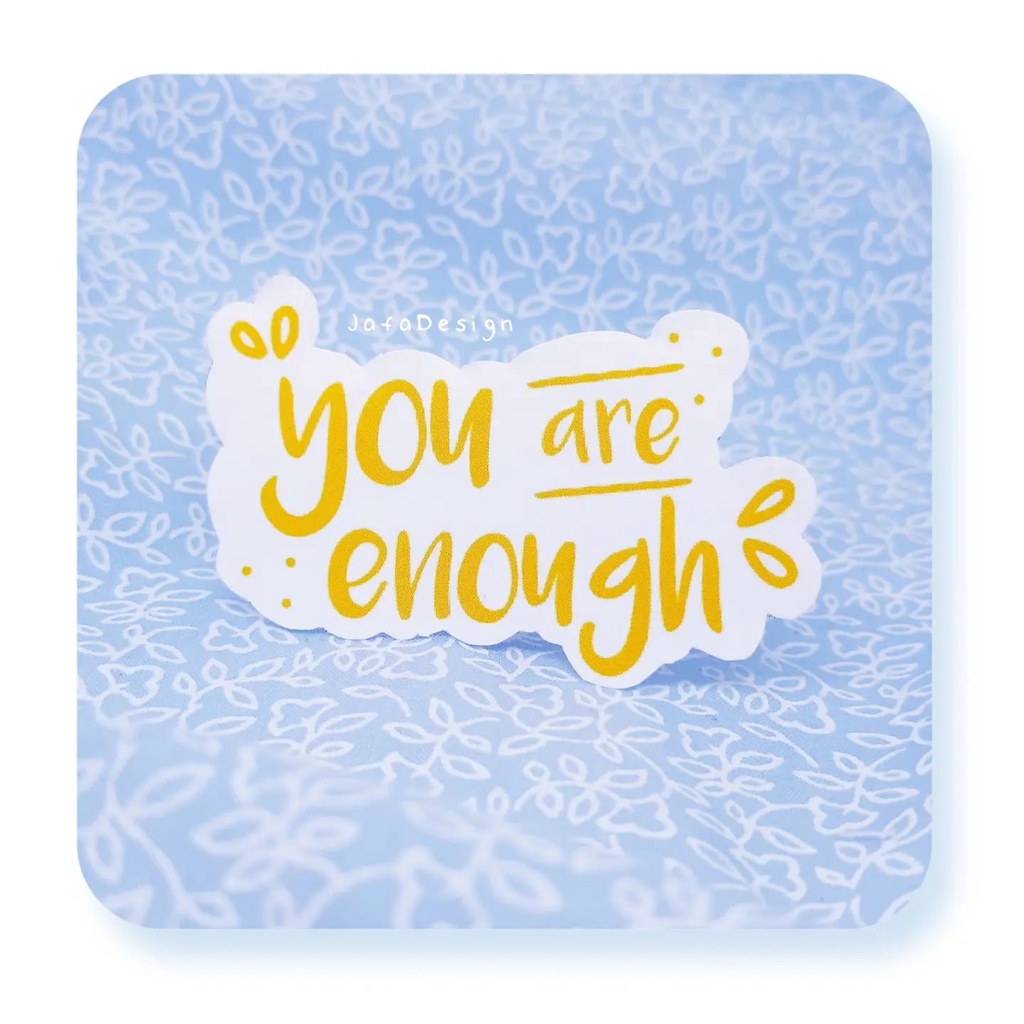 

1 pc Sticker motivasi cute vinyl glossy | stiker quote | yae | Mini sticker