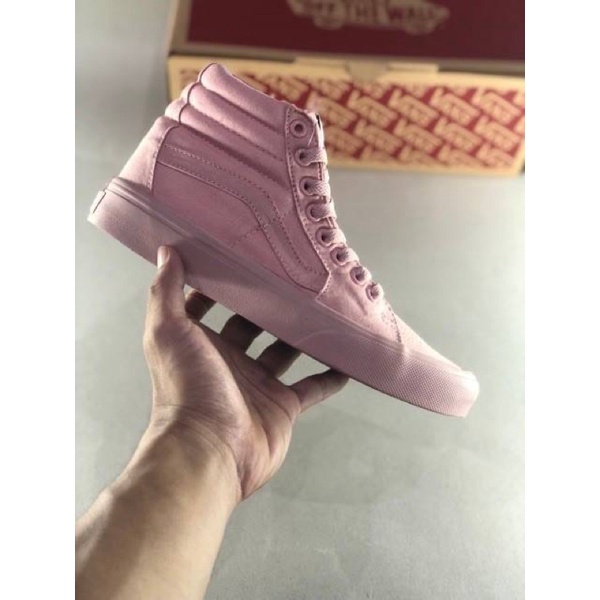 Sepatu Vans sk8-hi all peach salmon pink sepatu wanita shoes sneakers