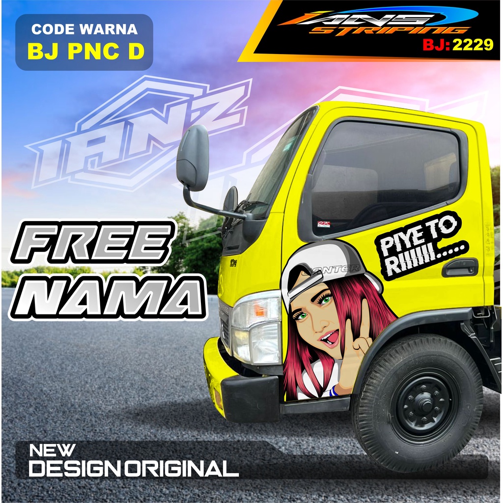 VARIASI STICKER PINTU TRUK FUSO RAGASA / DECAL PINTU DUMTRUK  / STIKER MOBIL TRUK / STIKER PINTU TRUK KEREN