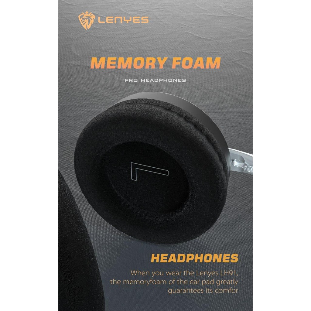 LENYES LH91 PRO Headphone Bluetooth HEAVY BASS wireless stereo headset bando microphone original