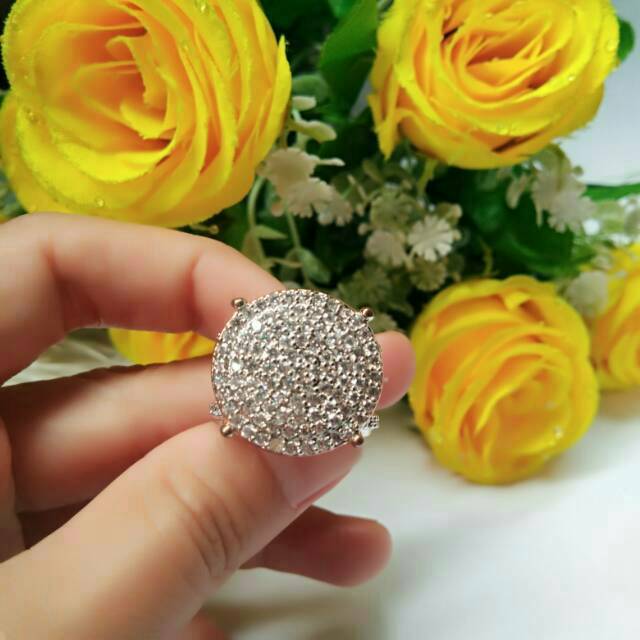 Cincin Replika Semi Berlian KOMBINASI