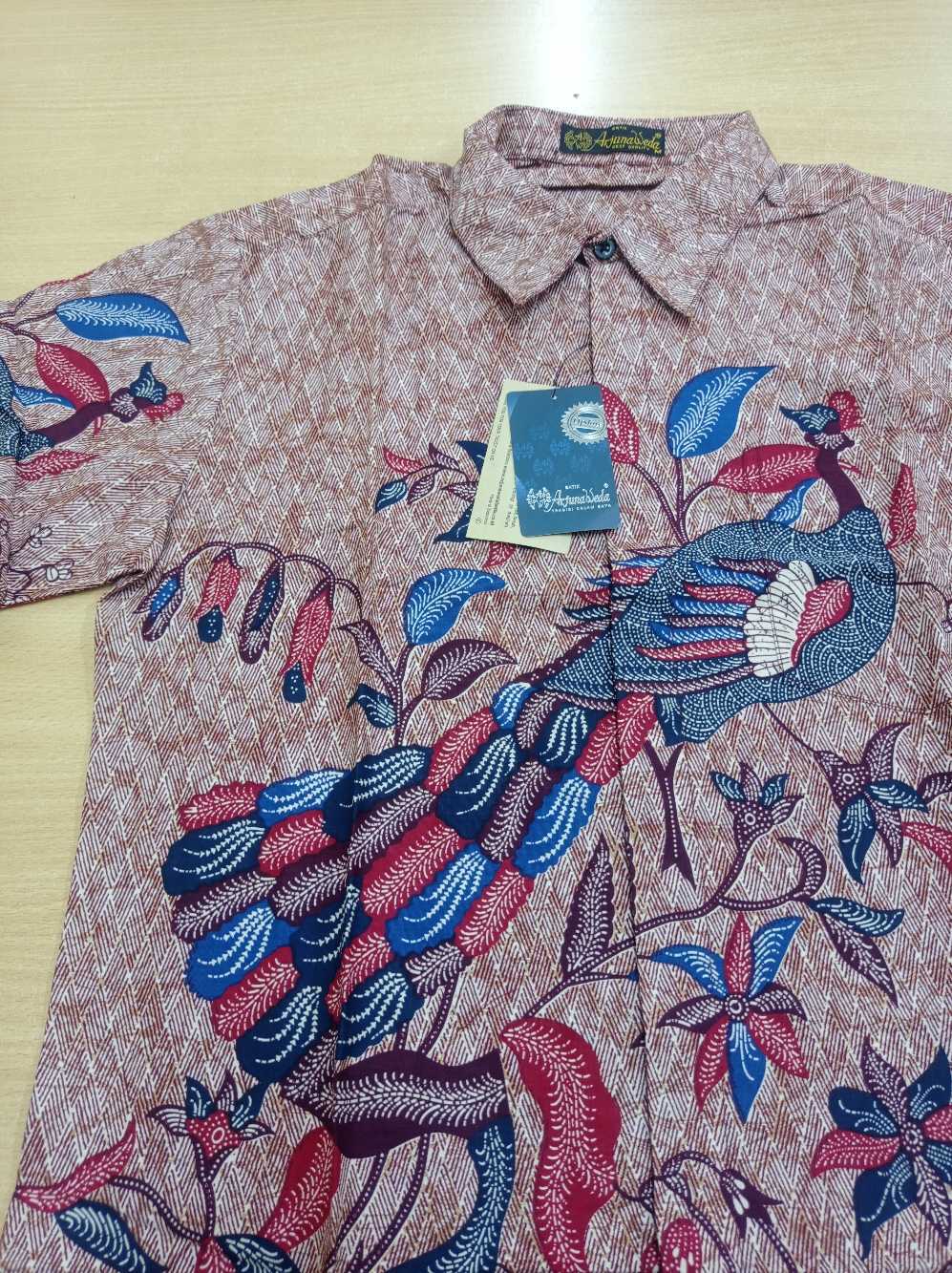 Arjuna Weda Kemeja Batik Pria Cendrawasih