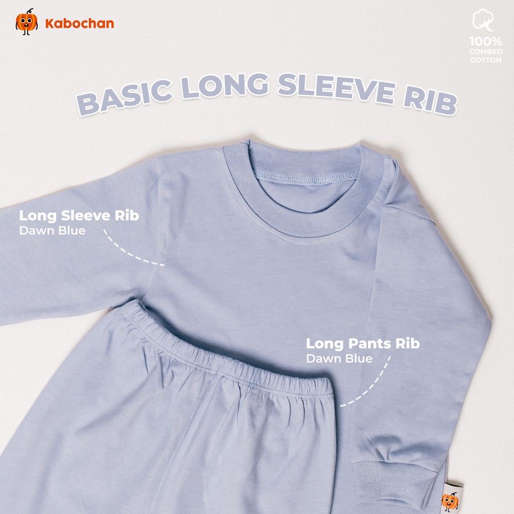 Basic Long Pants Rib Kabochan (Celana Panjang Bayi &amp; Anak) 1-5 Tahun