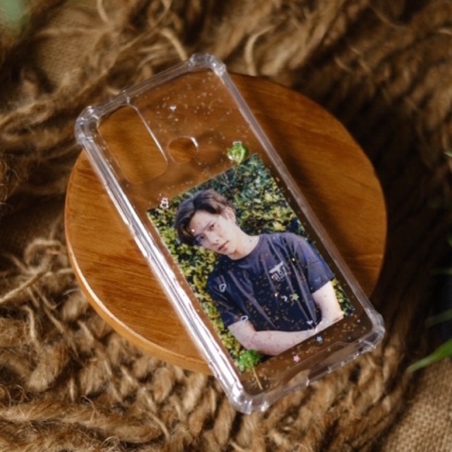 Custom Kpop Card Case Resin Art Aesthetic | Free Custom Foto/Tulisan FREE Photocard BTS/EXO