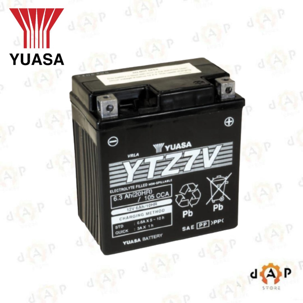 ACCU YUASA YTZ7V // ACCU KERING // ACCU MOTOR NMAX 155, AEROX 155