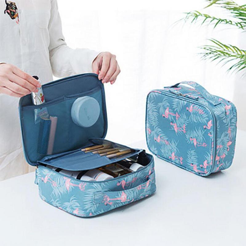 Tas Travel Kosmetik Travelling Pouch Motif Korea Multifungsi Waterproof