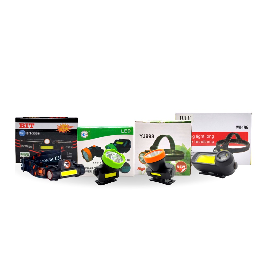 Senter Kepala Anti Air Premium HeadLight Jarak Jauh Mini Ringan D6F5 Tahan Lama Rechargeable Besar T