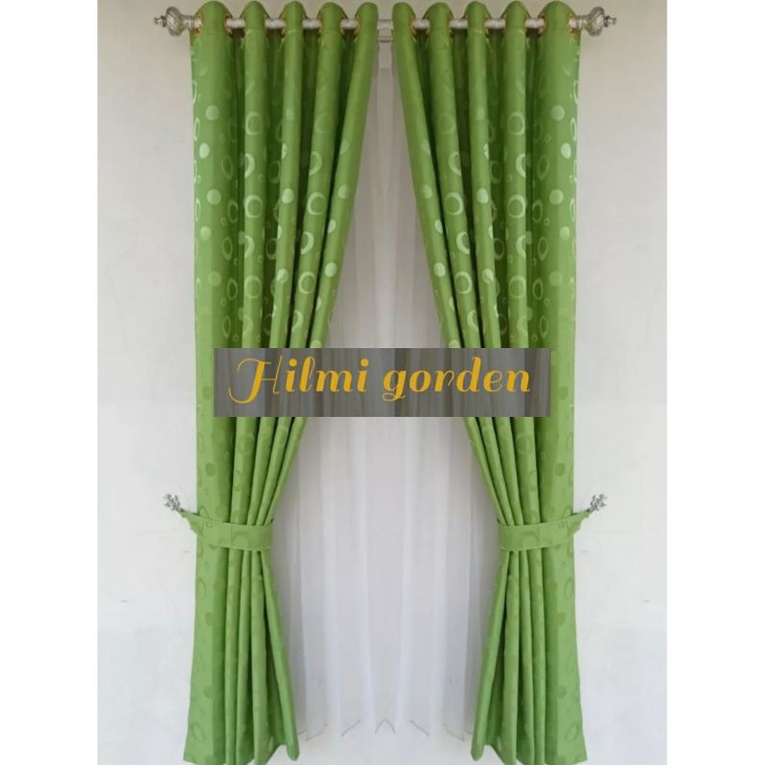 Gorden minimalis smokring polkadot gordeng hordeng tirai gorden jendela Nikita boneka murah