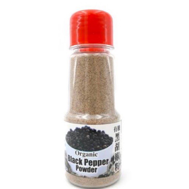 Mh Good Organic Black Pepper Powder 50g / Lada Hiam Bubuk Organik