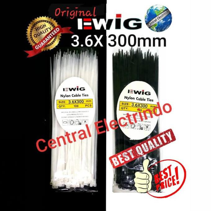 

Kabel Ties 3.6mmX30cm (300cm). - Putih AP315