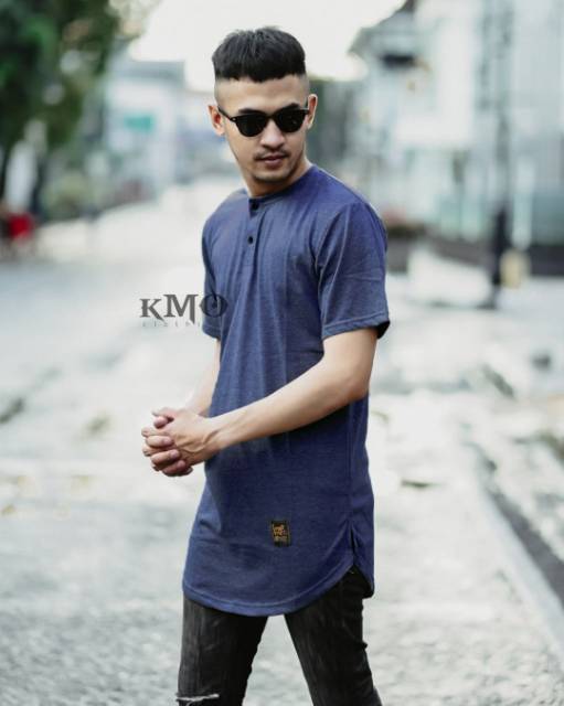 KMO Kaos Kurta Pakistan Pria Muslim Lengan Pendek