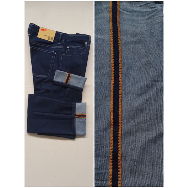 NEW full SELVEDGE BLU  black 14oz