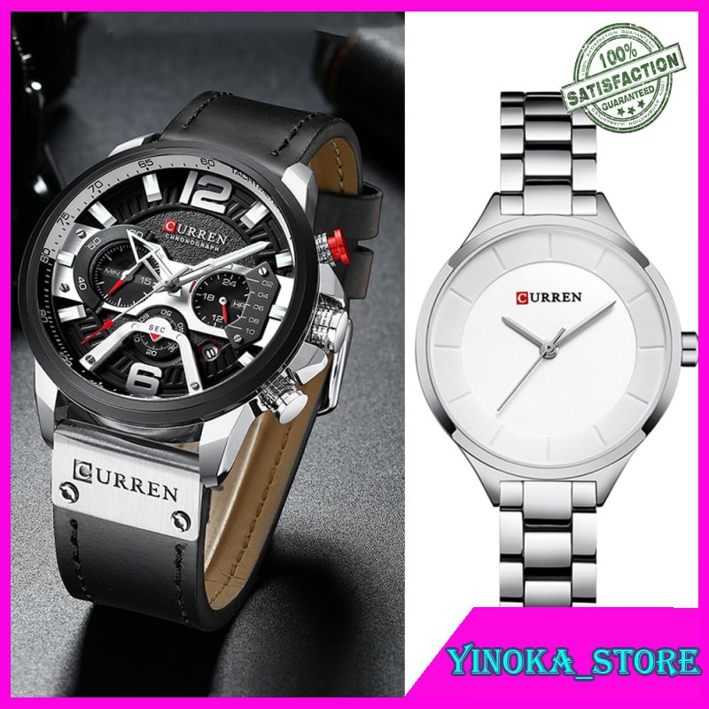 Jual Jam Tangan Couple Couple Watches Pair Men And Women Wristwatch Luxury Brand Curren Female Watch Indonesia|Shopee Indonesia
