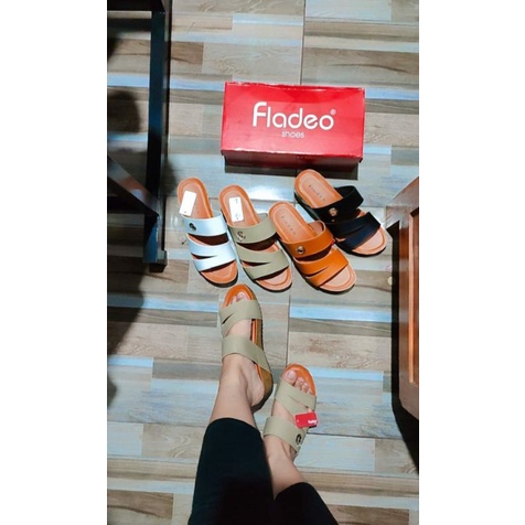 Sandal Wedges Pesta Wanita Original Brands Fladeo