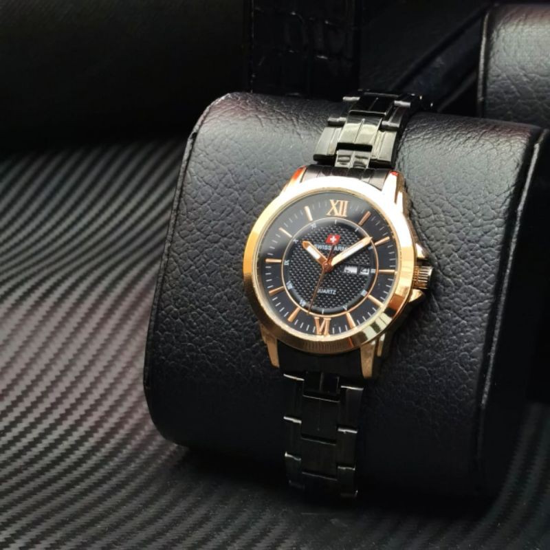 COD,,, JAM TANGAN PRIA KULAITAS PREMIUM Swizz army 35mm Tanggal hari aktif Rantai