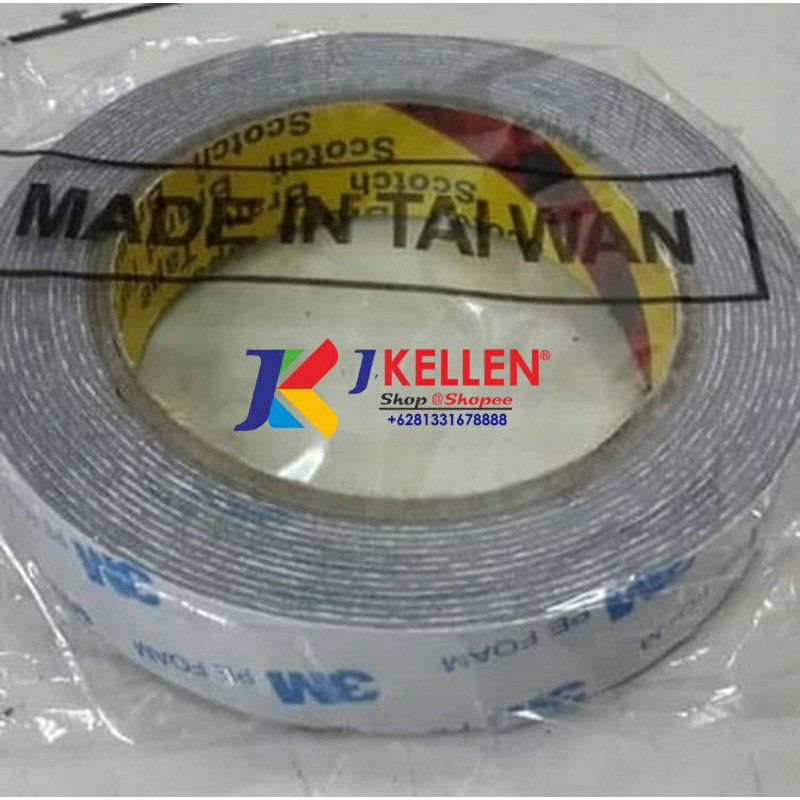 

Double Tape 3M PE Foam 23mm x 4,5m Grey Doble Tip 3M PE Foam 23mm x 4,5meter