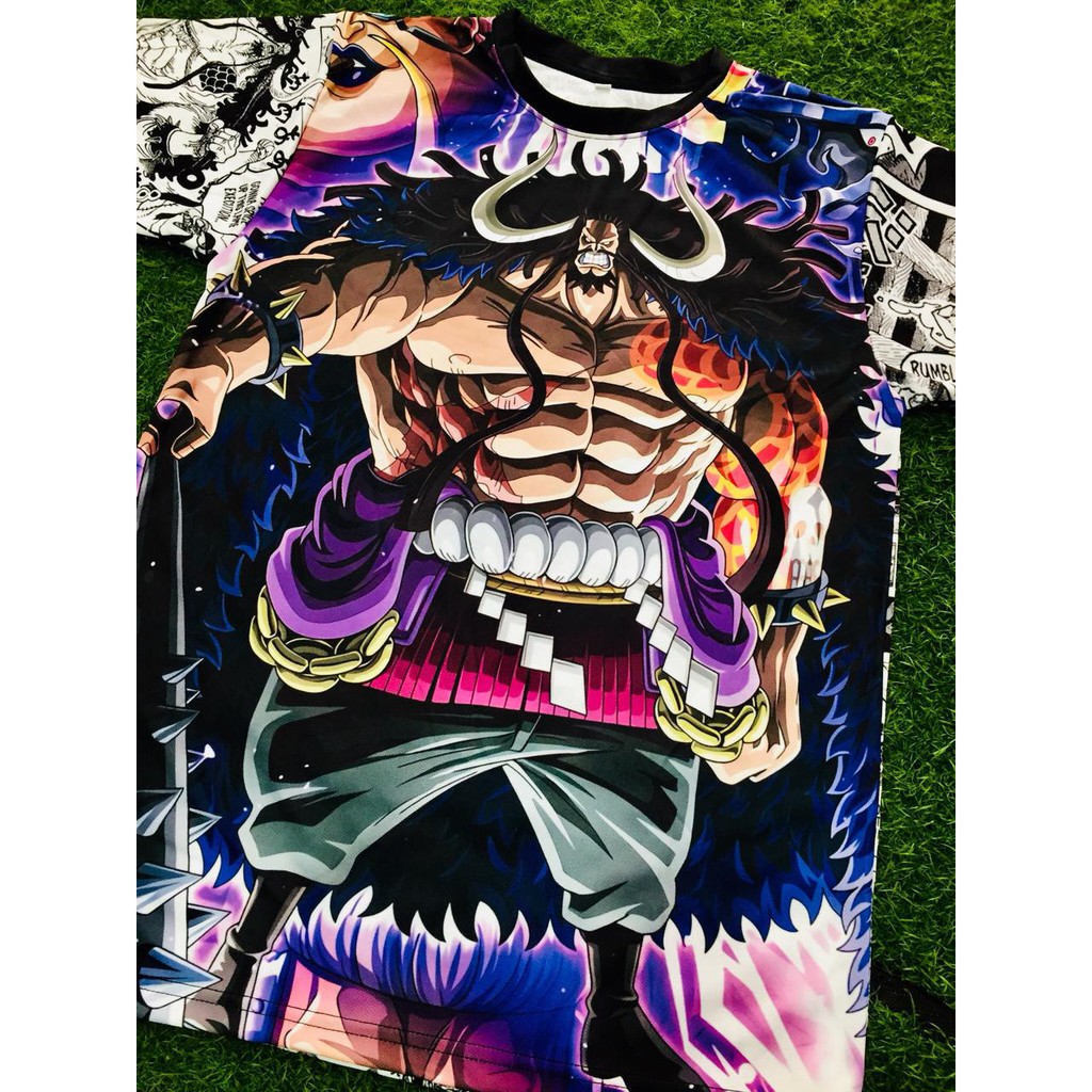 Tshirt Kaido of the Beasts  Strongest Creature  Fullprint Anime Onepiece Manga Dryfit