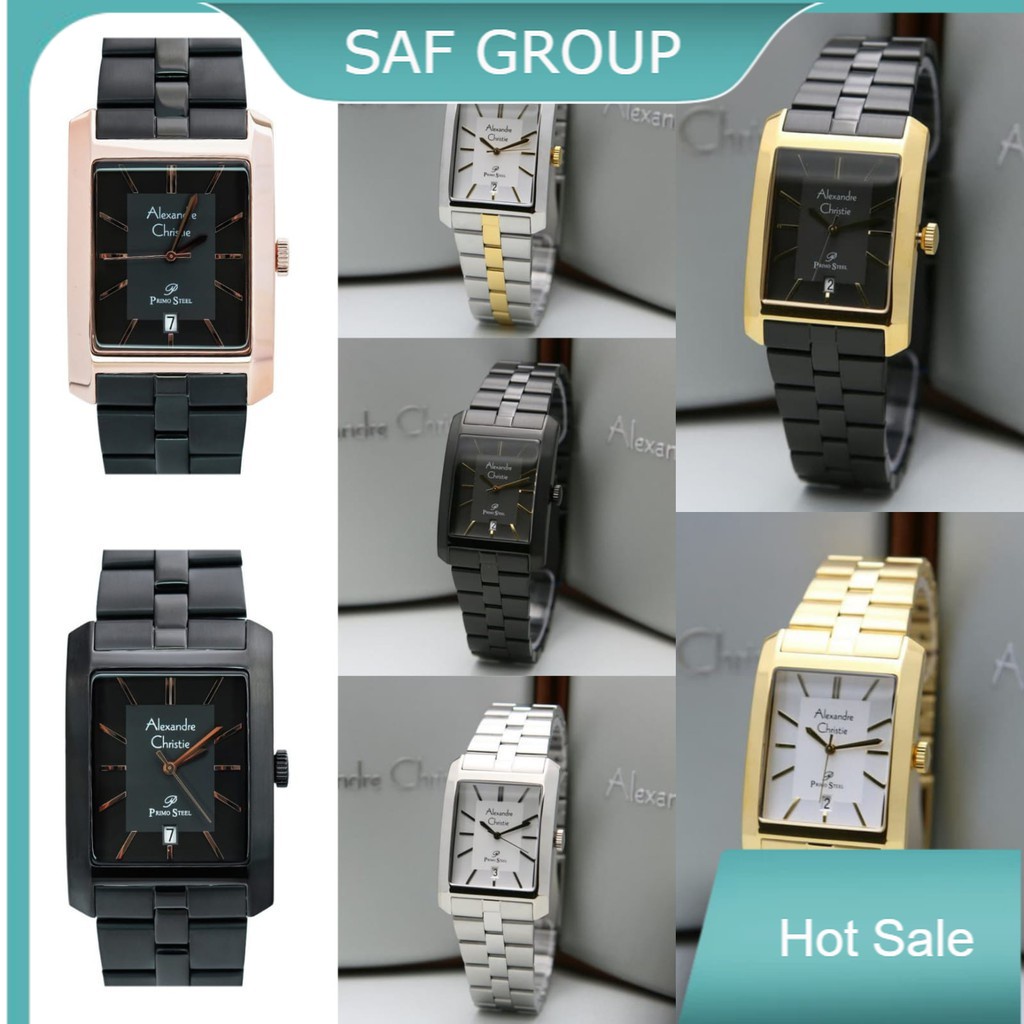 JAM TANGAN PRIA ALEXANDRE CHRISTIE AC 1019 / AC1019 RANTAI ORIGINAL by plp