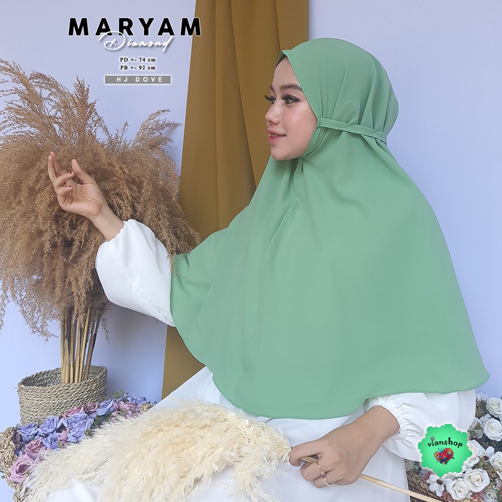 jilbab maryam PART 1 bergo tali non ped,bergo naswa , jilbab 1 layer , jilbab instan,jilbab cantik-maryam IJO DOVE