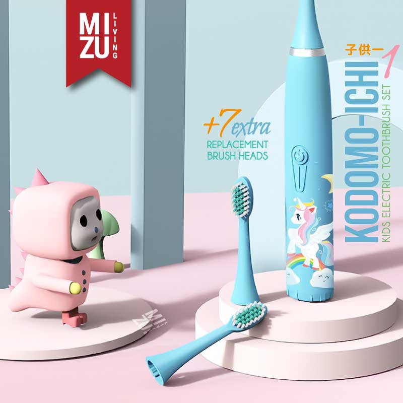 MIZU KODOMO-ICHI Kids Electric Toothbrush Sonic Vibration Sikat Gigi Anak Elektrik USB RECHARGEABLE